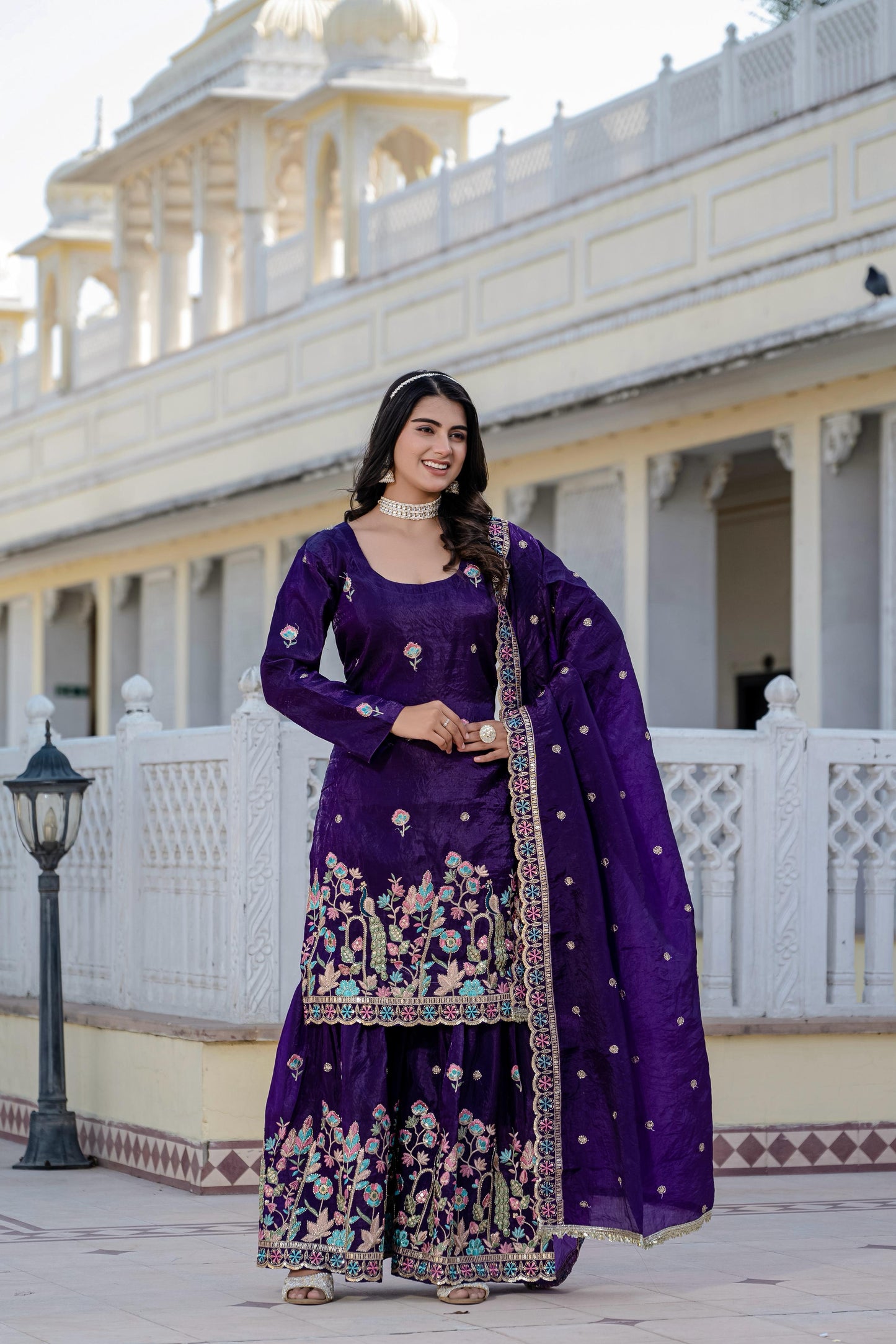 ✨ Exclusive 3-Piece Set: Kurti, Palazzo & Dupatta ✨