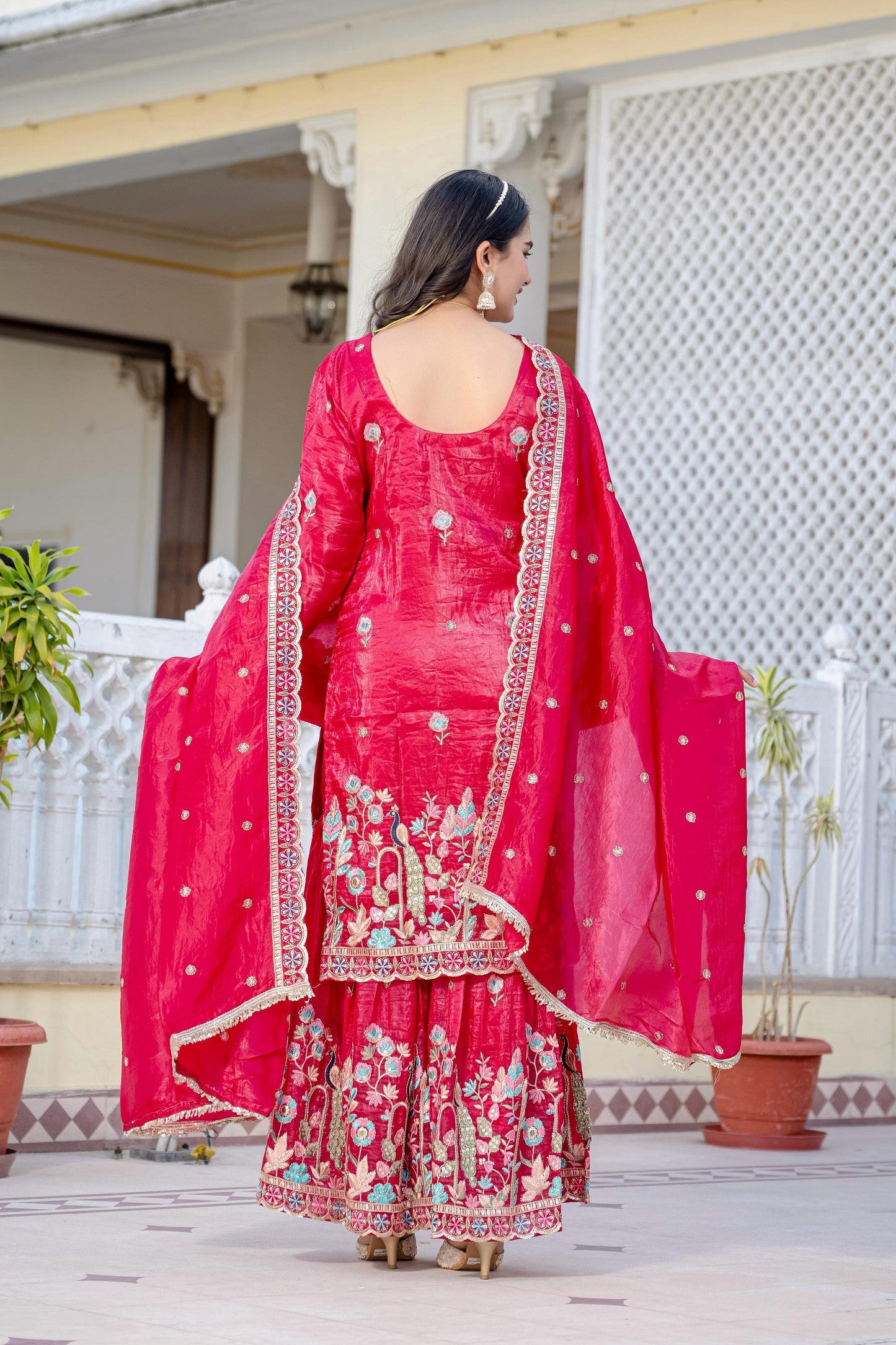 ✨ Exclusive 3-Piece Set: Kurti, Palazzo & Dupatta ✨