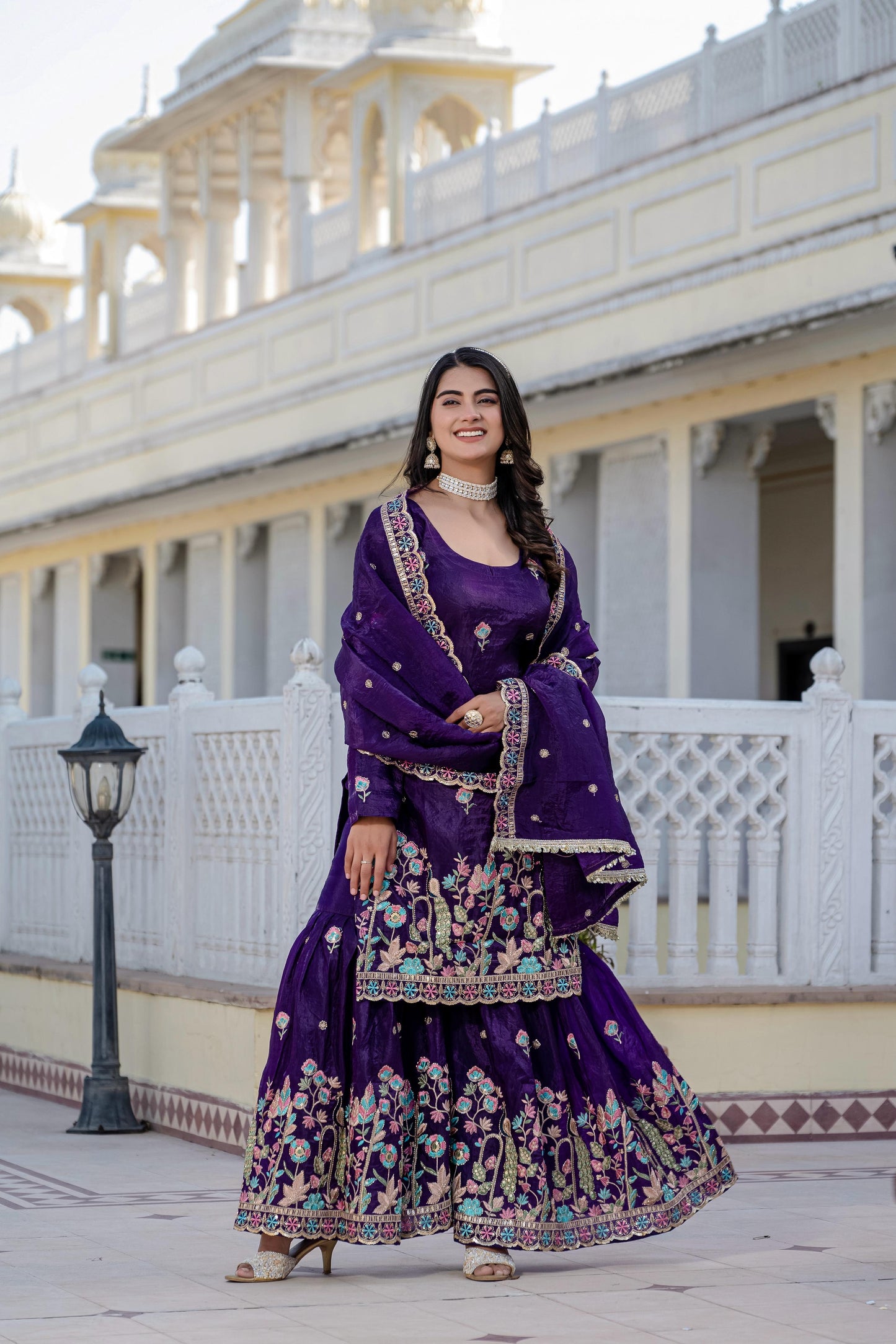✨ Exclusive 3-Piece Set: Kurti, Palazzo & Dupatta ✨