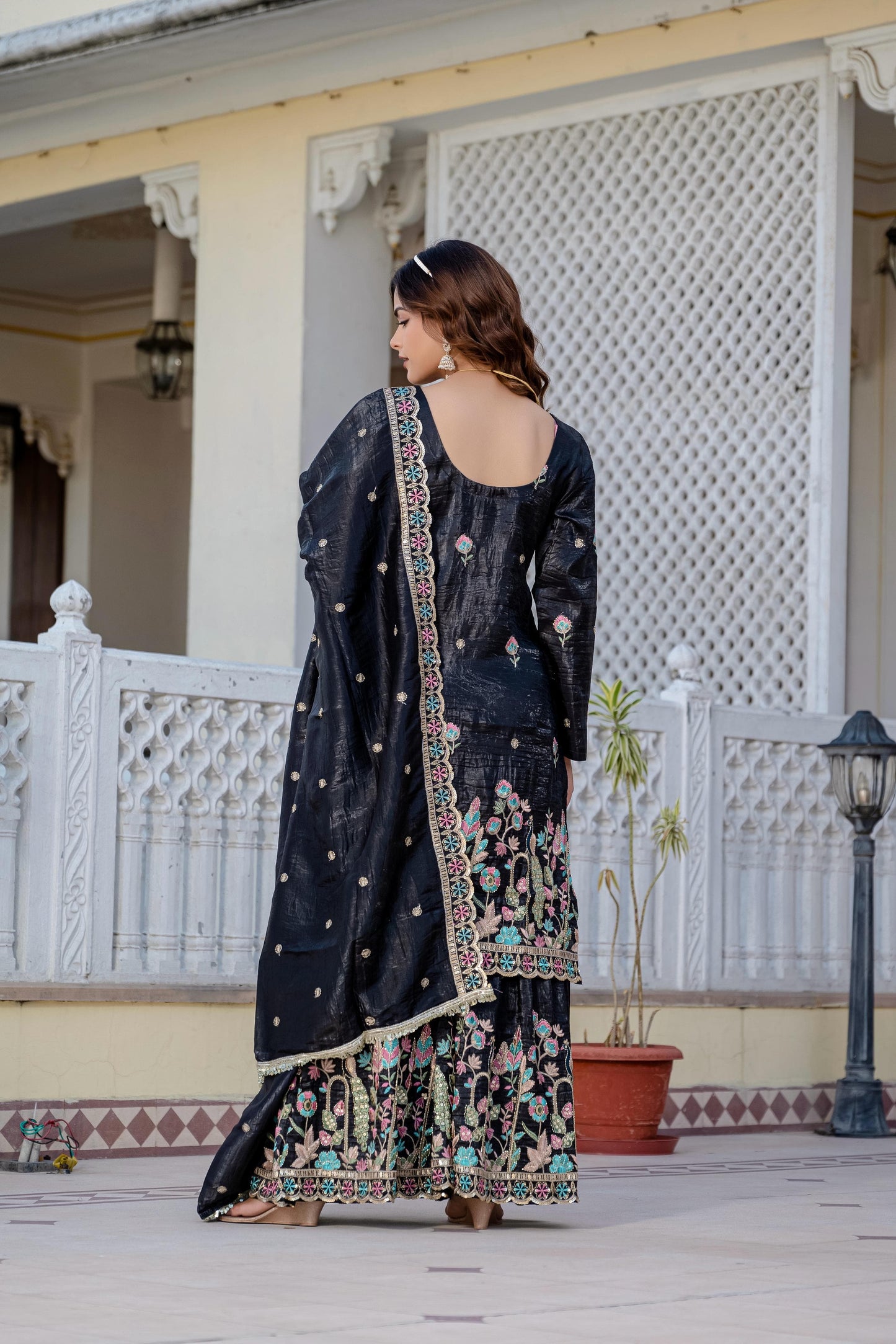 ✨ Exclusive 3-Piece Set: Kurti, Palazzo & Dupatta ✨