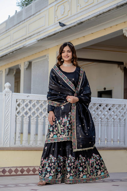 ✨ Exclusive 3-Piece Set: Kurti, Palazzo & Dupatta ✨